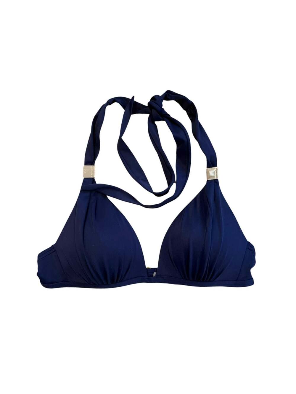 Victoria's Secret Harlow Halter Push-Up Bikini Top in Navy